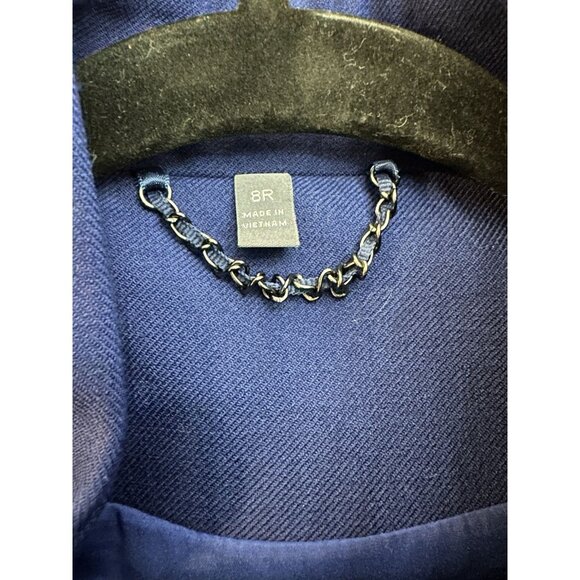 NWT American Airlines Womens Flight Attendant Cobalt Blue Topper Coat Size 8 - Picture 3 of 6